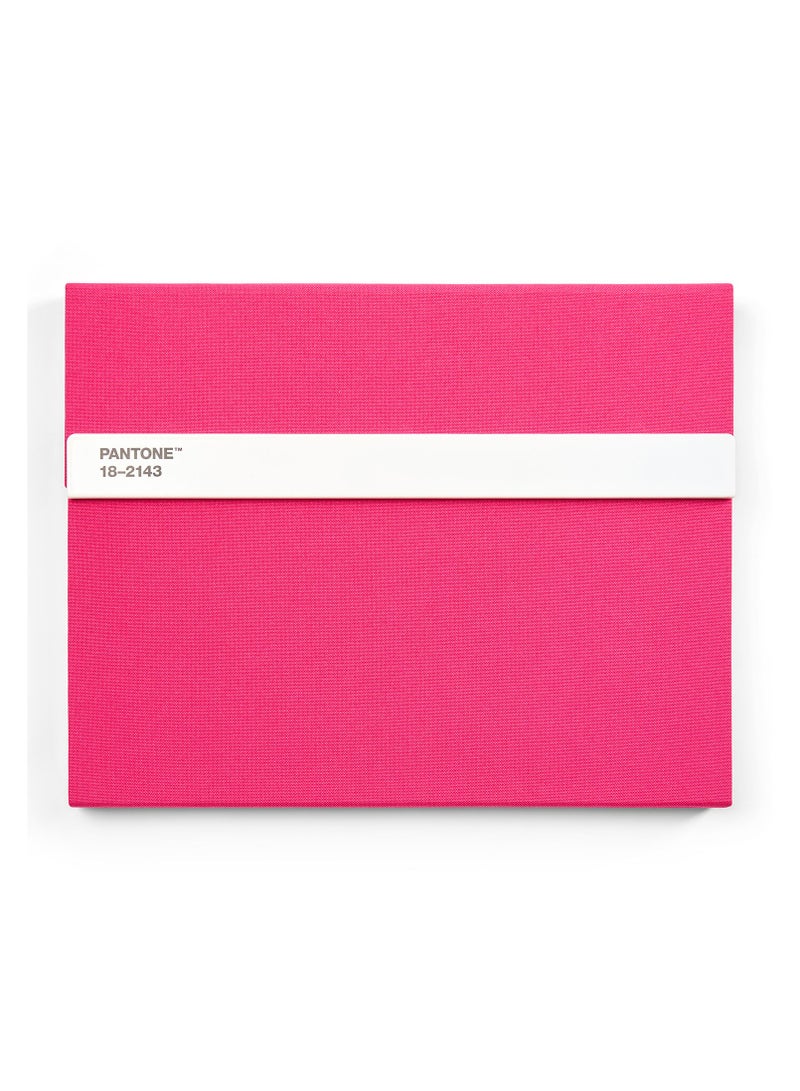 Pantone Creative Unlined Notebook with Pencil – Ideal for Ideas & Doodles – Pink - Image 1