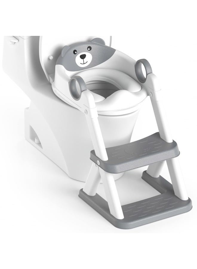 Rabb 1st Potty Training Seat, Upgrade Toddler Toilet Seat for Kids Boys Girls, 2 in 1 Potty Training Toilet, Splash Guard Anti-Slip Pad Step Stool - Image 1