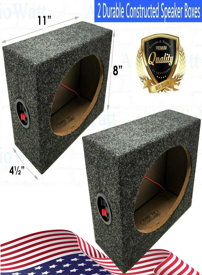 Audiotek Angled Style 6 x 9 Inch Car Audio Enclosures MDF Sturdy Constructed Speaker Boxes Product for Great Audio, Sound, Speaker Experiences -2 Boxes - Image 5