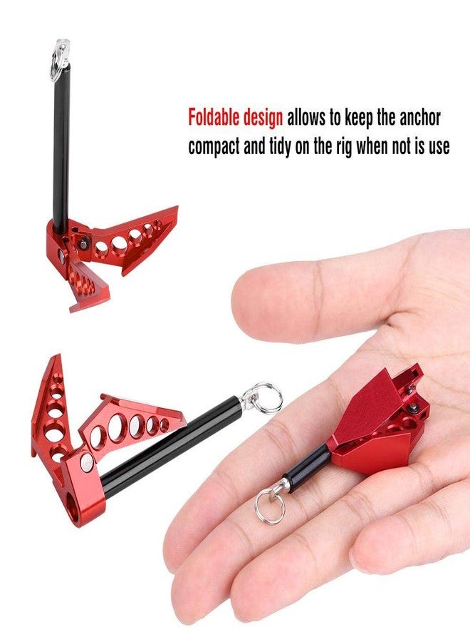 AYNEFY 1/10 RC Crawler Car Metal Foldable Earth Anchor Winch Ground Decor Tool for RC Car Axial SCX10 D90 CC01 RC Vehicle Scale Accessories - Image 3