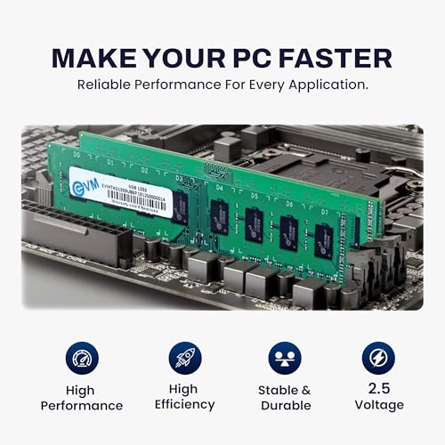 EVM 4GB DDR3 Desktop RAM 1333MHz Long-DIMM – 1.5V Low Voltage, 240-PIN Pin, Intel & AMD Compatible, High-Speed PC Memory Upgrade – 10 Year Warranty (EVMT4G1333U86P) - Image 5