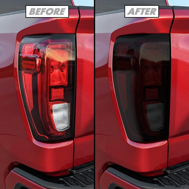SlickMod PreCut Vinyl Smoke Tint for 20192023 GMC Sierra 1500 Tail Light Non LED 20 Dark Smoke 1 Taillight