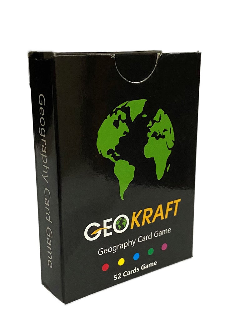 GeoKraft Kids Country Trump Cards Geography Game, Educational Toy, General Knowledge Return Gift for Kids Ages 5-8 Years, 9-12 Year Old Boys and Girls (Multicolor) Pack of 5 - Image 1