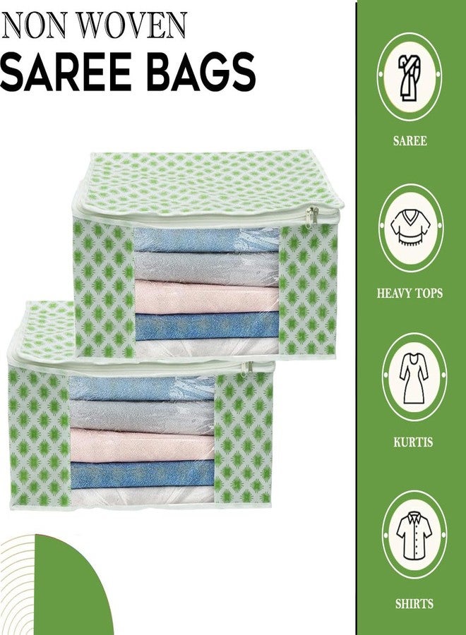 SHAPING FABRIC Garment Cover Non-Woven 90 GSM with Transparent Window & Double Metal Zipper - Pack of 3 | Dustproof Clothes Storage Bag for Sarees, Suits, Jackets, Shirts SBXLRL152493517524148523812 - Image 2