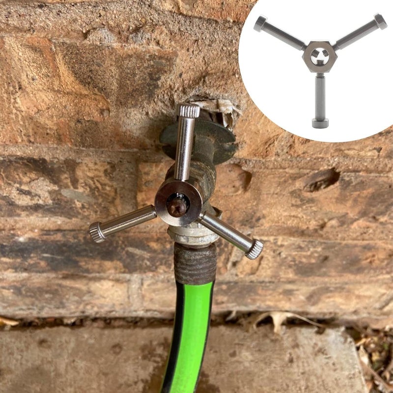 VIDABTE Adjustable Water Shut Off Replacement Handle for Outdoor Garden Faucet, Spigot, Hose Bib, Round Wheel, Upgraded Outdoor Faucet Handle for 3/8" or Smaller Exposed Stem - Image 4