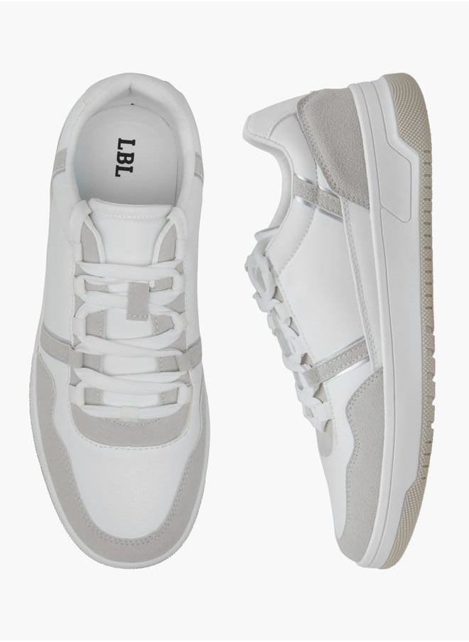 LBL by Shoexpress Men's Panelled Sneakers with Lace-Up Closure  - Image 1