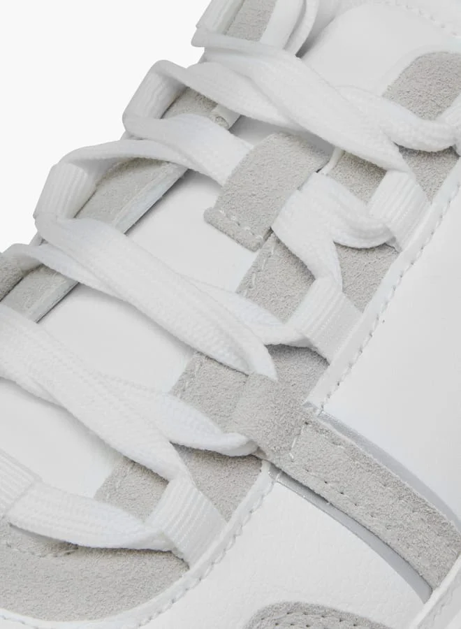 LBL by Shoexpress Men's Panelled Sneakers with Lace-Up Closure