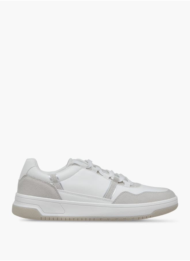 LBL by Shoexpress Men's Panelled Sneakers with Lace-Up Closure  - Image 2