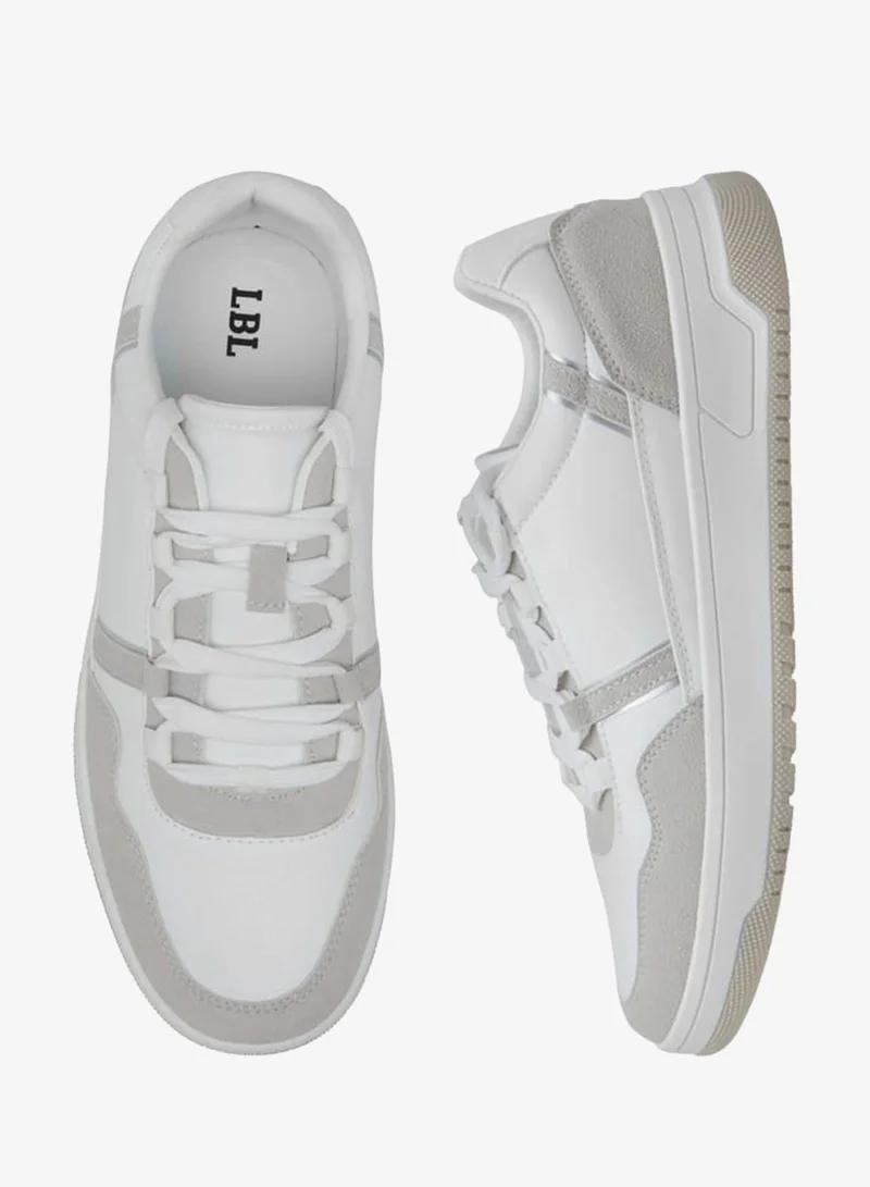 LBL by Shoexpress Men's Panelled Sneakers with Lace-Up Closure
