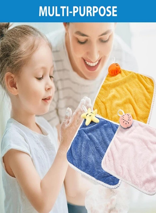Khillayox Microfiber Cloth Premium Baby Washcloth for New Born, Washable, Reusable, Absorbent, Extra Soft Face Towels/Washcloth for Babies, Solid Print, Pack of 6 Pcs, Multicolour - 30x30 cm - Image 2