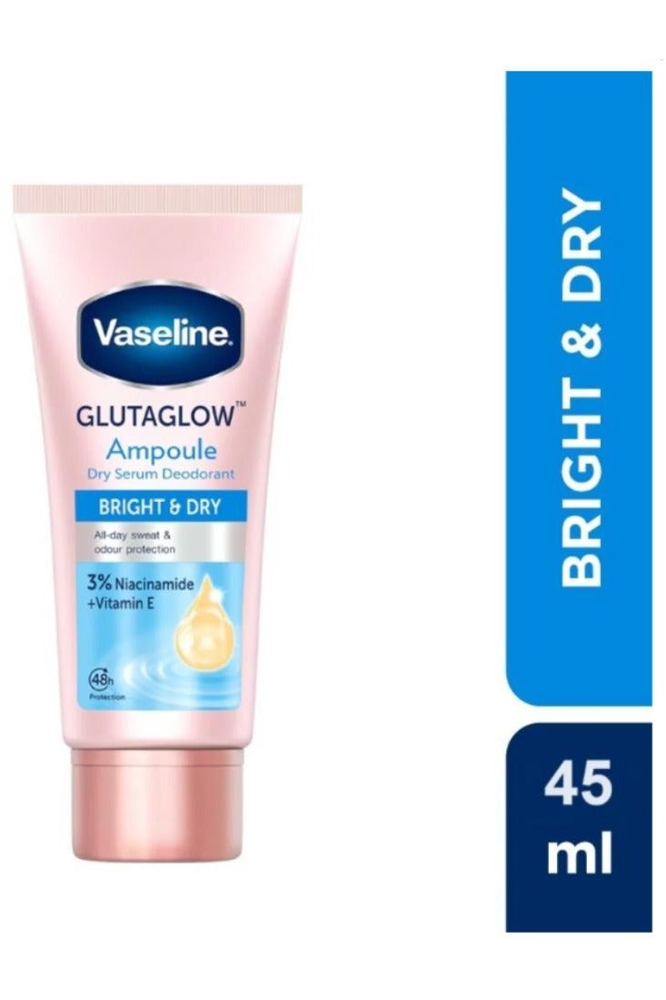 Vaseline Glutaglow Bright & Dry Ampoule Dray Serum Deodorant 45 ml