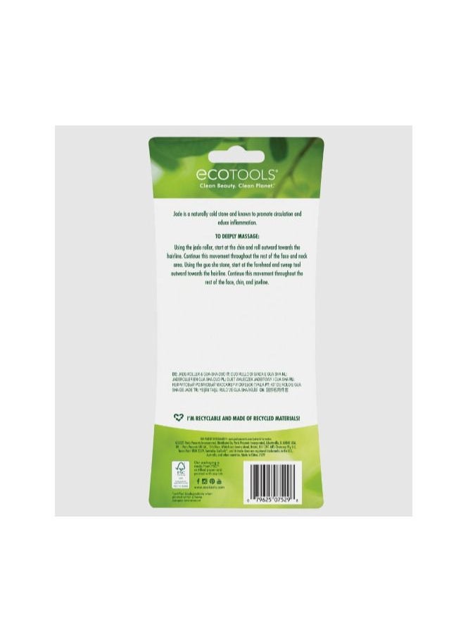EcoTools Jade Facial Roller Guasha Stone Facial Duo