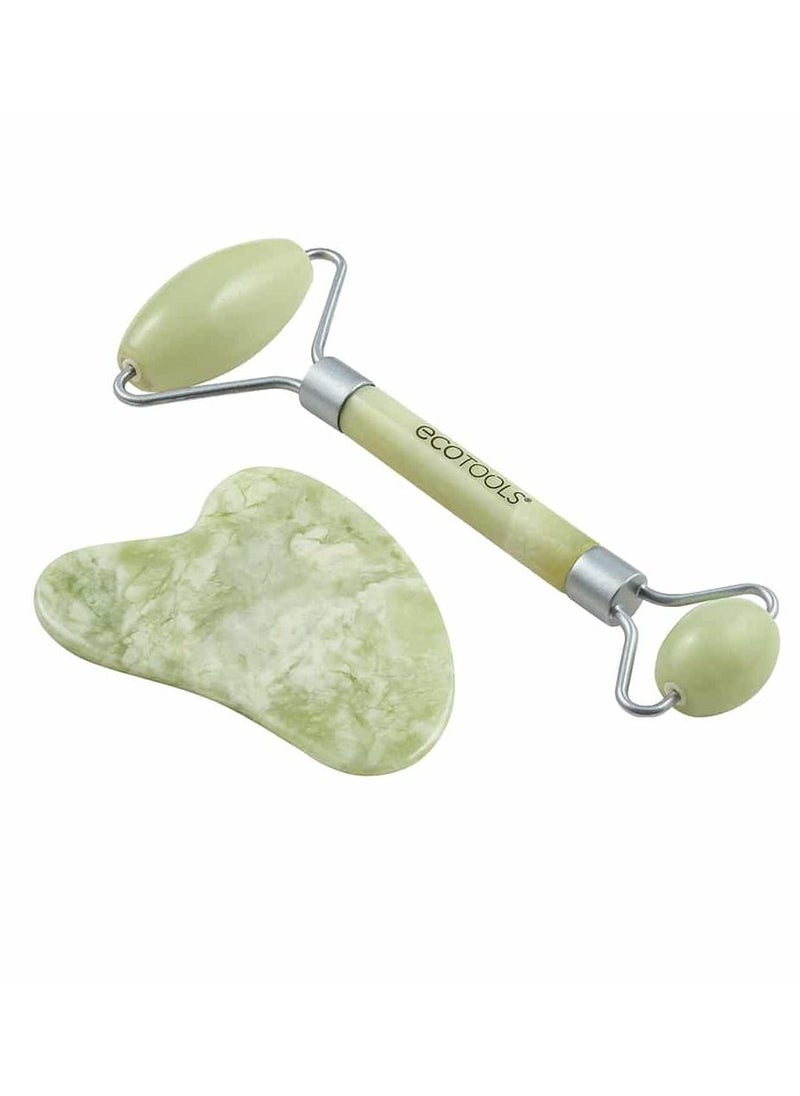 EcoTools Jade Facial Roller Guasha Stone Facial Duo