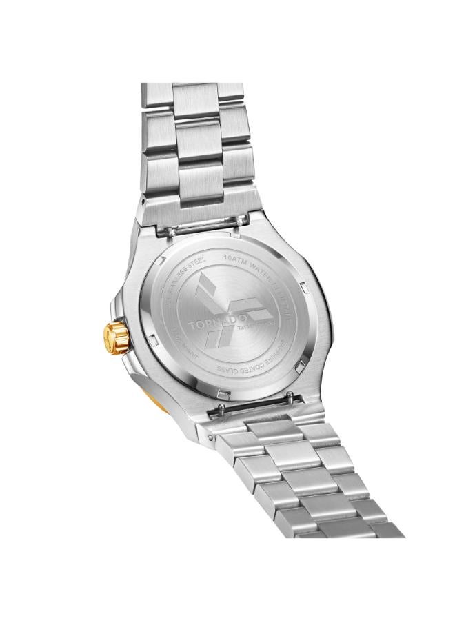 TORNADO Men's Stainless Steel Analog Watch T21001-TBSHG - 43 mm - Image 4