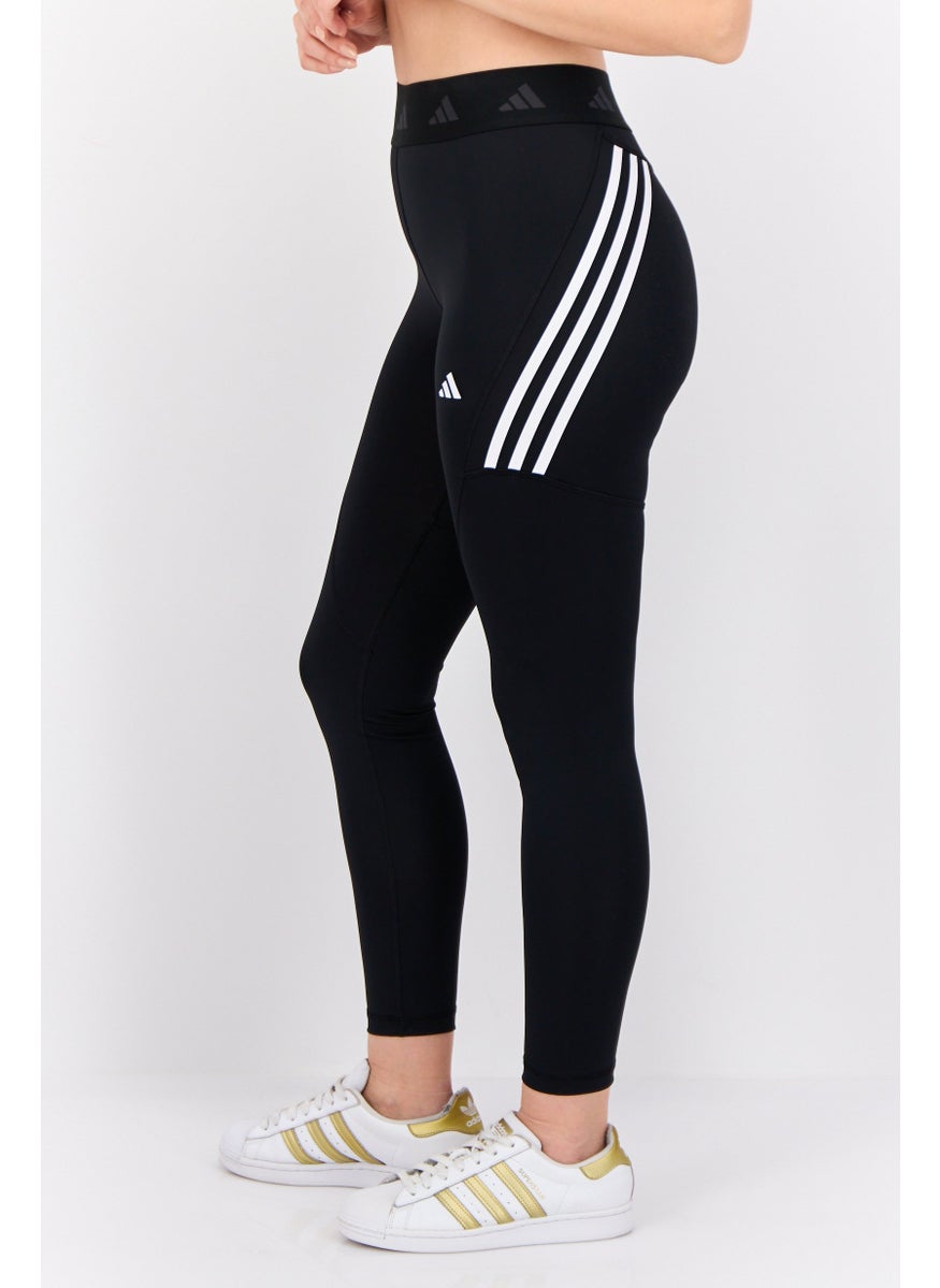 Adidas - Women Tight Fit Brand Logo Outdoor Leggings,Black - Image 1