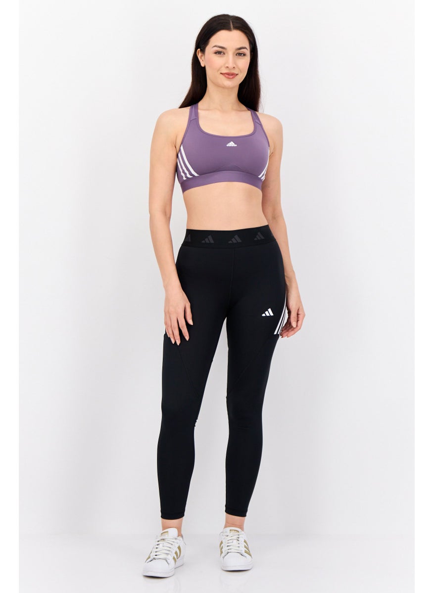 Adidas - Women Tight Fit Brand Logo Outdoor Leggings,Black - Image 1