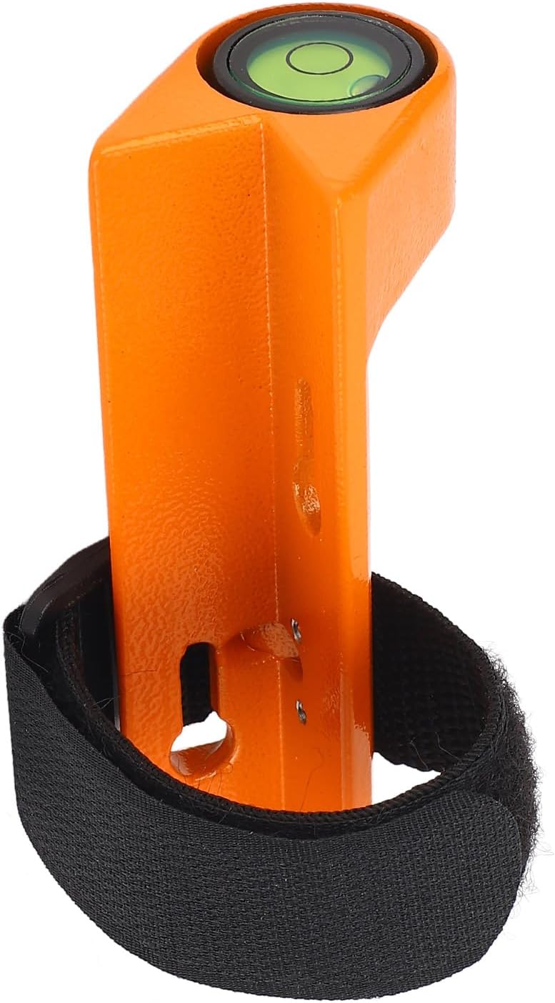 Adjustable Grade Rod Level, Aluminum Alloy, Orange Red - Portable Horizontal Bubble, Accurate Calibration, Durable for Rugged Work Sites - Image 2