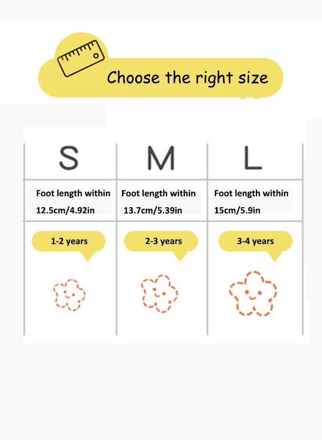 Aissiora Size S Baby floor shoes Baby walking shoes Baby floor socks Non-slip soft-soled shoes Baby mesh shoes Cartoon children's shoes - Image 3