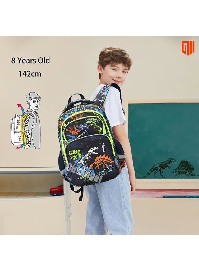 Cusangel 3Pcs Boys Dinosaur Backpack Set with Lunch Box Pencil Case, Dinosaur Backpack for Kids - Image 5