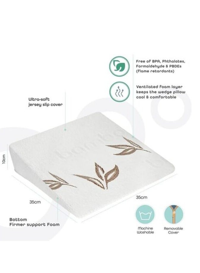 PAN Home Moon Pregnancy Wedge Pillow 35x35x10cm - White