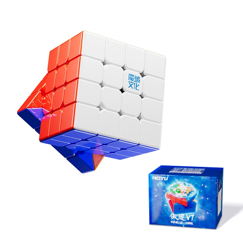 Moyu Aosu V7 4x4 Magnetic Speed Cube 4 by 4 Flagship Edition Cube 96 Magnets AntiStick Design Adjustable Elasticity Stickerless Magnetic Cube Standard - Image 3