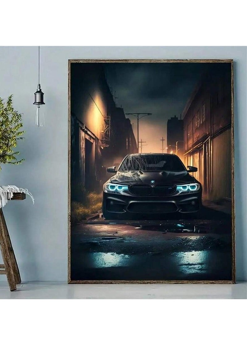لوحة قماشية لسيارة بطباعة رقمية عالية الجودة بدون اطار 70 *50سم - Image 5