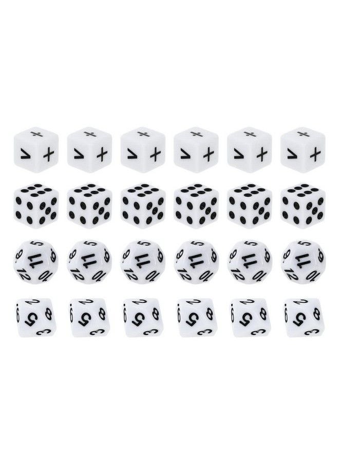 NUOBESTY Teaching Dice Set Math Dice Games For Kids 812 Include Math Operation Dice Number Dice And Dot Dice For Math Teaching Classroom Supplies 24Pcs  - Image 2