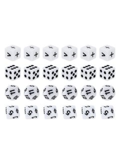 Teaching Dice Set Math Dice Games For Kids 812 Include Math Operation Dice Number Dice And Dot Dice For Math Teaching Classroom Supplies 24Pcs