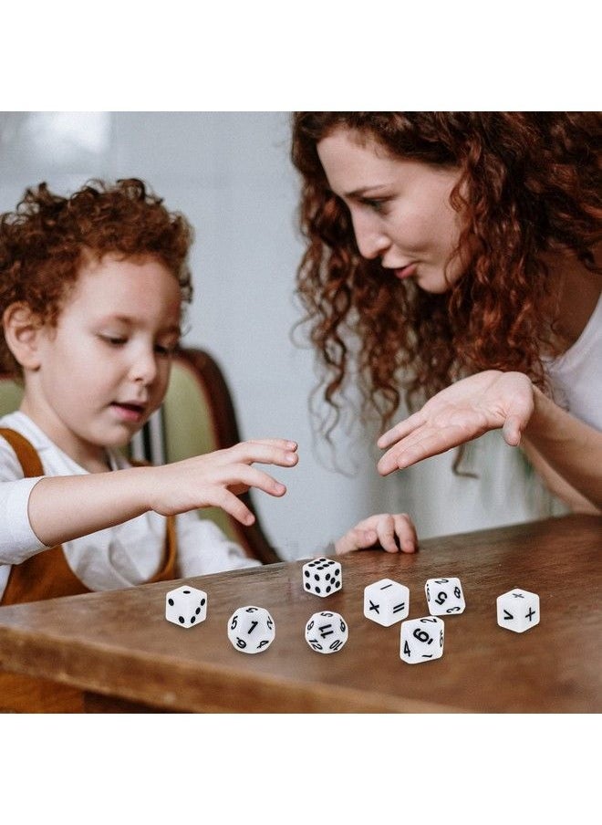 NUOBESTY Teaching Dice Set Math Dice Games For Kids 812 Include Math Operation Dice Number Dice And Dot Dice For Math Teaching Classroom Supplies 24Pcs  - Image 4