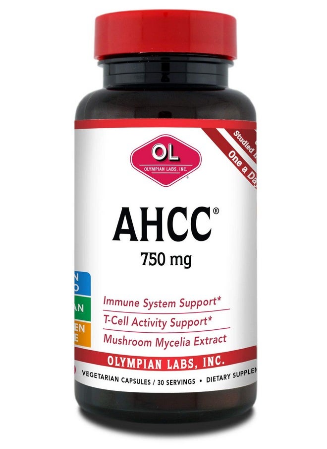 Olympian Labs - Premium Ahcc Supplement 750Mg Of Ahcc Per Capsule Supports Immune Health Liver Function And Natural Killer Cell Activity 30 Capsules - Image 1