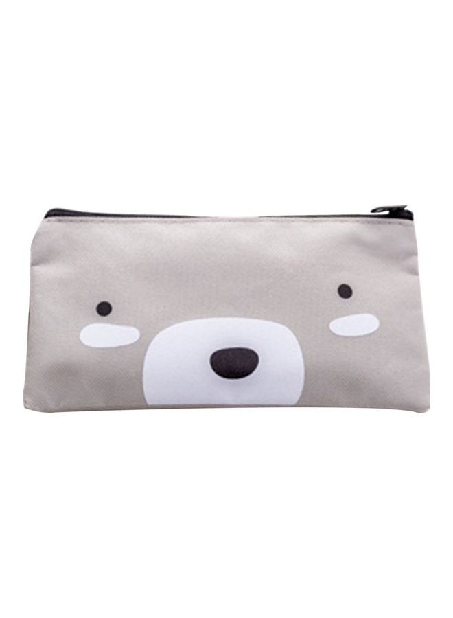 إسكدنيا Cartoon Canvas Pencil Bag Grey