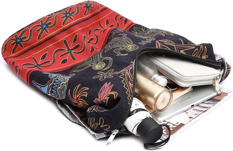 Coton Pose Women Shoulder Handbags Fashion canvas Hippie Crossbody Bags Bohemian Animal Prints Hobo Bags - Image 5