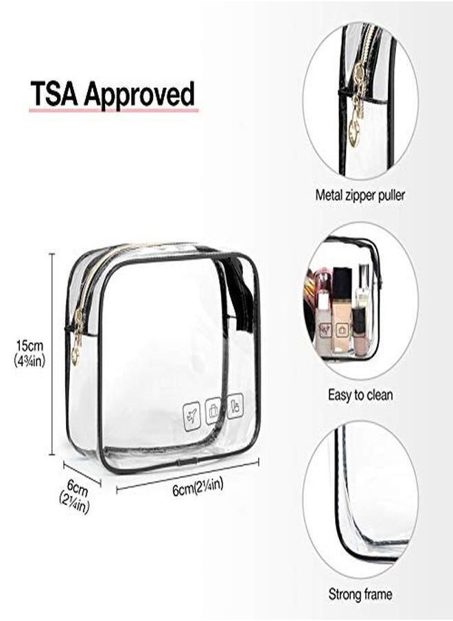 BAGSMART Toiletry Bag Hanging Travel Organizer With Tsa Approved Transparent Cosmetic Bag And Detachable Makeup Pouch For Full Sized Toiletries, Medium-Black  - Image 5