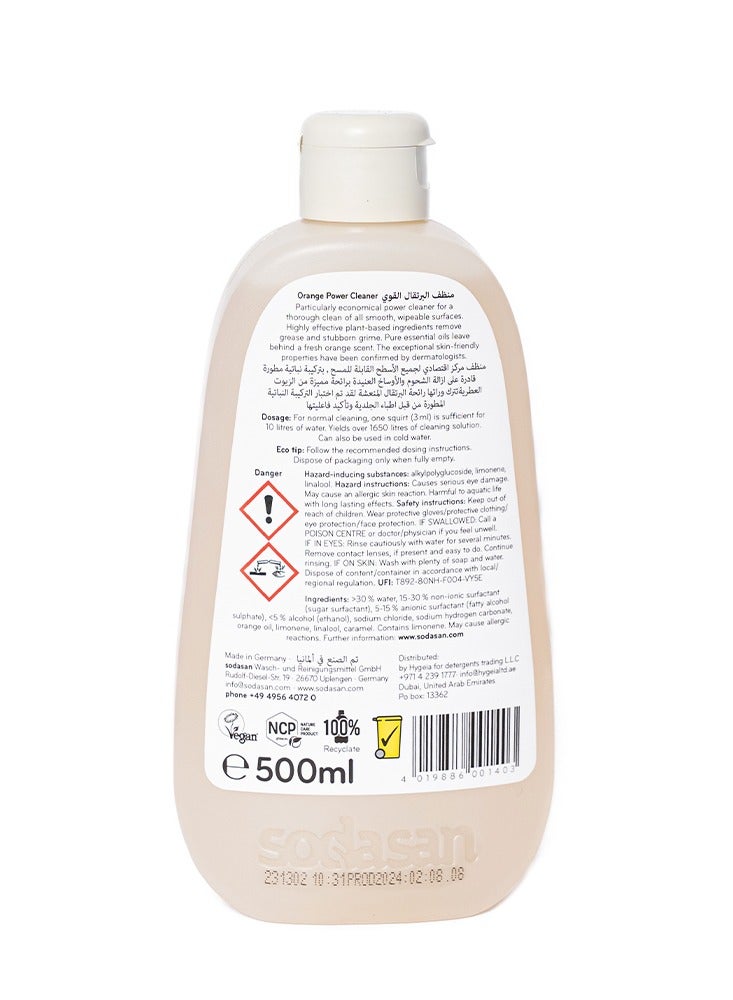sodasan 100% Natural Orange Power Cleaner 500ML - Image 3