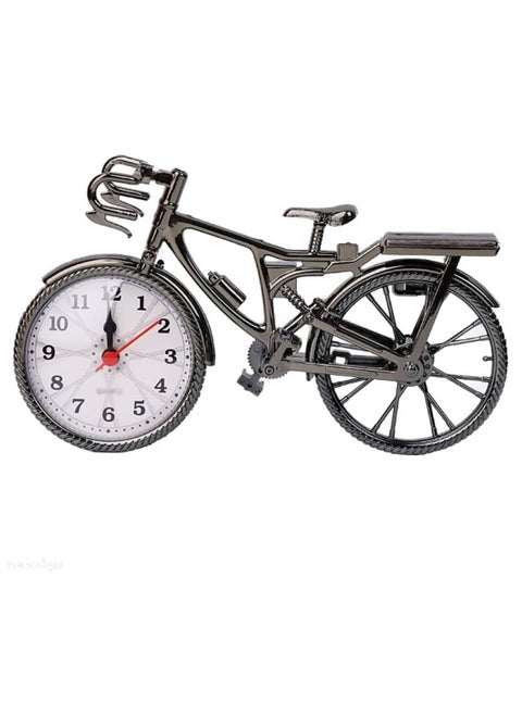 Home Decor Retro Bicycle Alarm Clock Numeral Bicycle Shape Alarm Clock Table Clock Cool Alarm Works of Art a Clear Visual Sensor