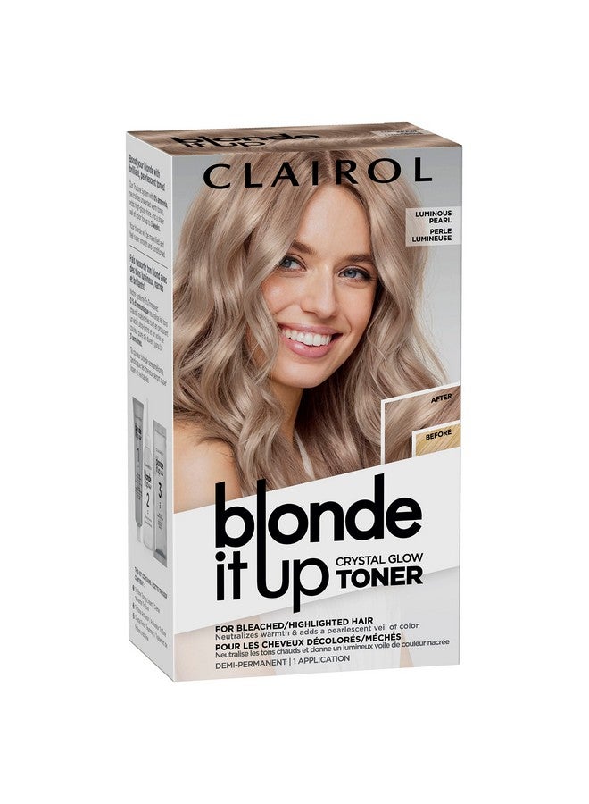 Clairol Blonde It Up Crystal Glow Toners Demi-Permanent Hair Dye, Luminous Pearl Hair Color, Pack of 1 - Image 1