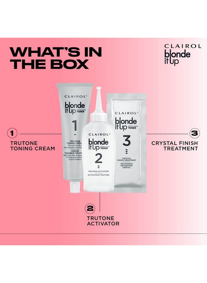 Clairol Blonde It Up Crystal Glow Toners Demi-Permanent Hair Dye, Luminous Pearl Hair Color, Pack of 1 - Image 2