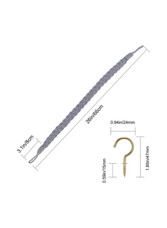 Antikiano Curtain Tiebacks Macrame Holdbacks, 2pcs Cream-Colored Bohemian Home Decoration - Image 3