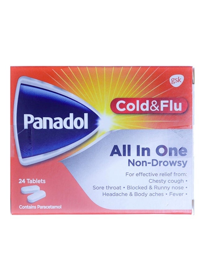 Panadol أقراص تخفيف البرد والإنفلونزا