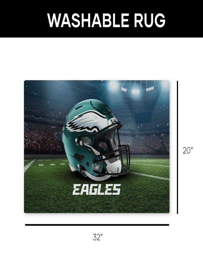 Northwest The Company NFL Philadelphia Eagles Washable Rug, 20" x 32", Landscape, Team Colors - Image 5