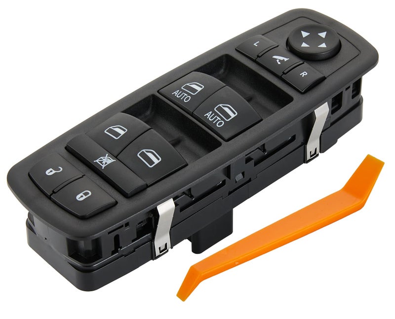 ZAPSOTS Master Power Window Switch39 Pins MetalFits for 20122015 Chrysler Town Country1215 Dodge Grand Caravan1315 Ram 1500 2500Front Left Driver Side Control switches68110867ABBlue Light