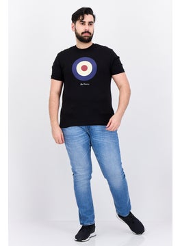 Ben Sherman Men Crew Neck Short Sleeves Brand Logo T-Shirt, Black  - Image 4