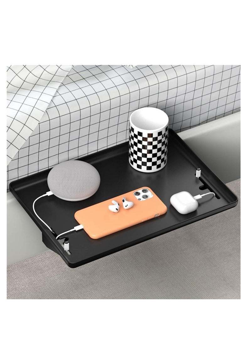 MIXDE Bedside Shelf, Modern Clamp-On Floating Nightstand And Bedroom Bed Shelf Tray, Clipped in bunk beds, For Home, Dorm, Rv Or Apartment (Excluding accessories on bedside racks) - Image 1