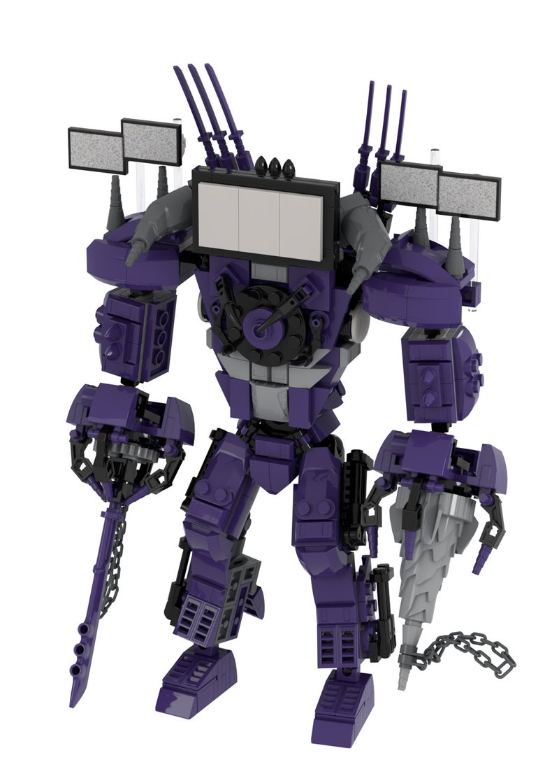 General Man Toy Building Blocks 474Pcs Titan Drill TV Man Toy Ideas Toys Battle Horror Game Model Ideas Toys Gifts for Adult & Kids  - Image 2
