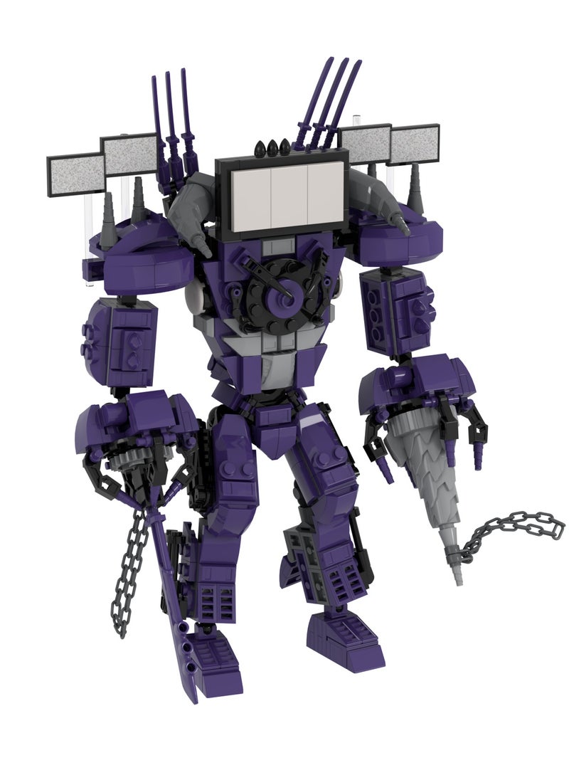 General Man Toy Building Blocks 474Pcs Titan Drill TV Man Toy Ideas Toys Battle Horror Game Model Ideas Toys Gifts for Adult & Kids  - Image 3