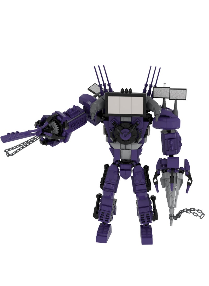 General Man Toy Building Blocks 474Pcs Titan Drill TV Man Toy Ideas Toys Battle Horror Game Model Ideas Toys Gifts for Adult & Kids  - Image 4