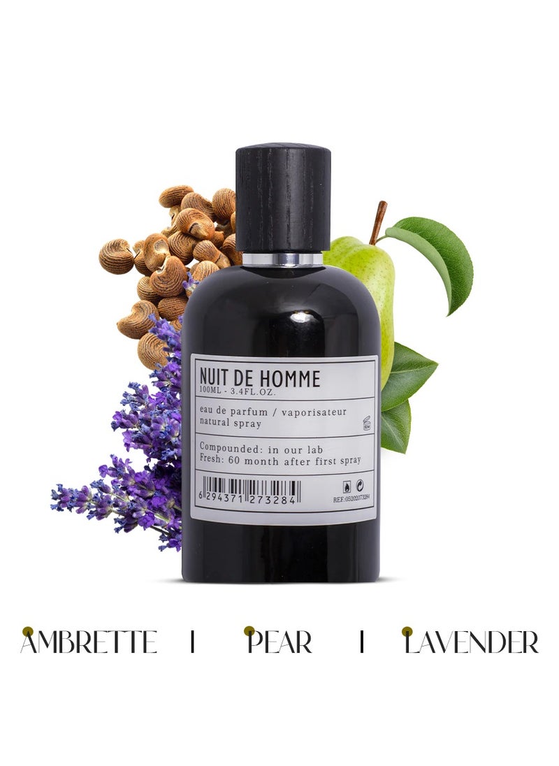 AMD Perfumes - Aro Fac Nuit De Homme By AMD Perfumes Men and Women Fragrance EDP 100ml - Image 1