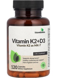 Futurebiotics Vitamin K2 + D3 , 120 Capsules 