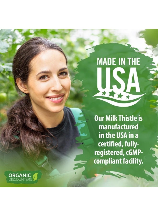 Organic Discounters USDA Organic Milk Thistle Extract Capsules, 7500 mg Strength - Image 5