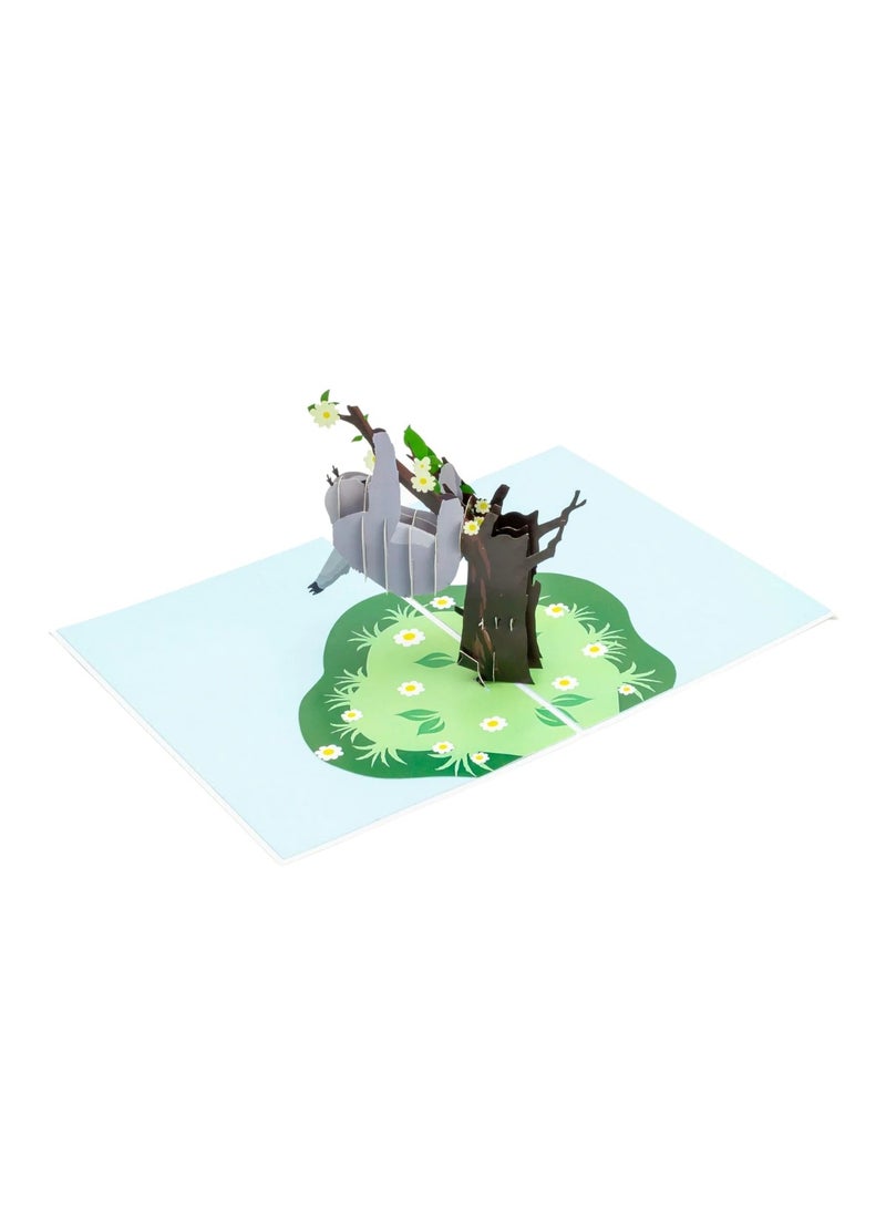 Abra Cards Sloth Pop up card - Image 2